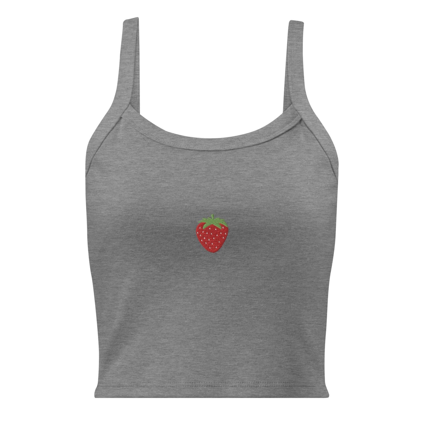 Sweet strawberry time Women’s micro-rib tank top - LUDE fashion, streetwear, unique designs, custom apparel, gift ideas, trendy, eco-friendly, statement pieces, graphic tees, sustainable fashion, minimalist, pop culture, creative prints, bold designs, limited edition, casual wear, artistic, lifestyle