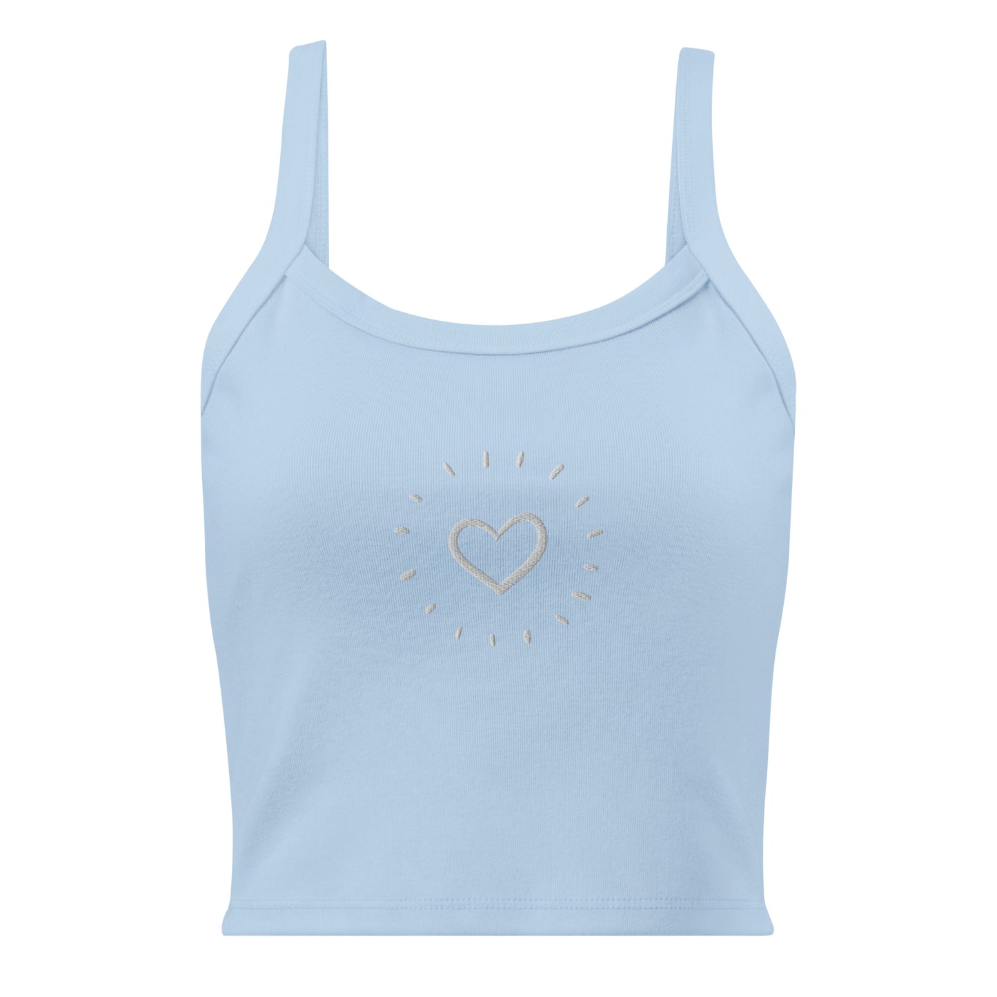 Heartshine Women’s micro-rib tank top - LUDE fashion, streetwear, unique designs, custom apparel, gift ideas, trendy, eco-friendly, statement pieces, graphic tees, sustainable fashion, minimalist, pop culture, creative prints, bold designs, limited edition, casual wear, artistic, lifestyle