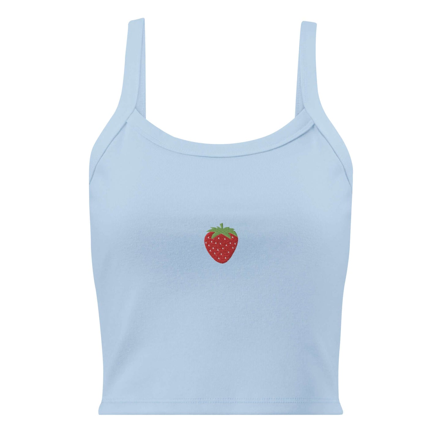 Sweet strawberry time Women’s micro-rib tank top - LUDE fashion, streetwear, unique designs, custom apparel, gift ideas, trendy, eco-friendly, statement pieces, graphic tees, sustainable fashion, minimalist, pop culture, creative prints, bold designs, limited edition, casual wear, artistic, lifestyle