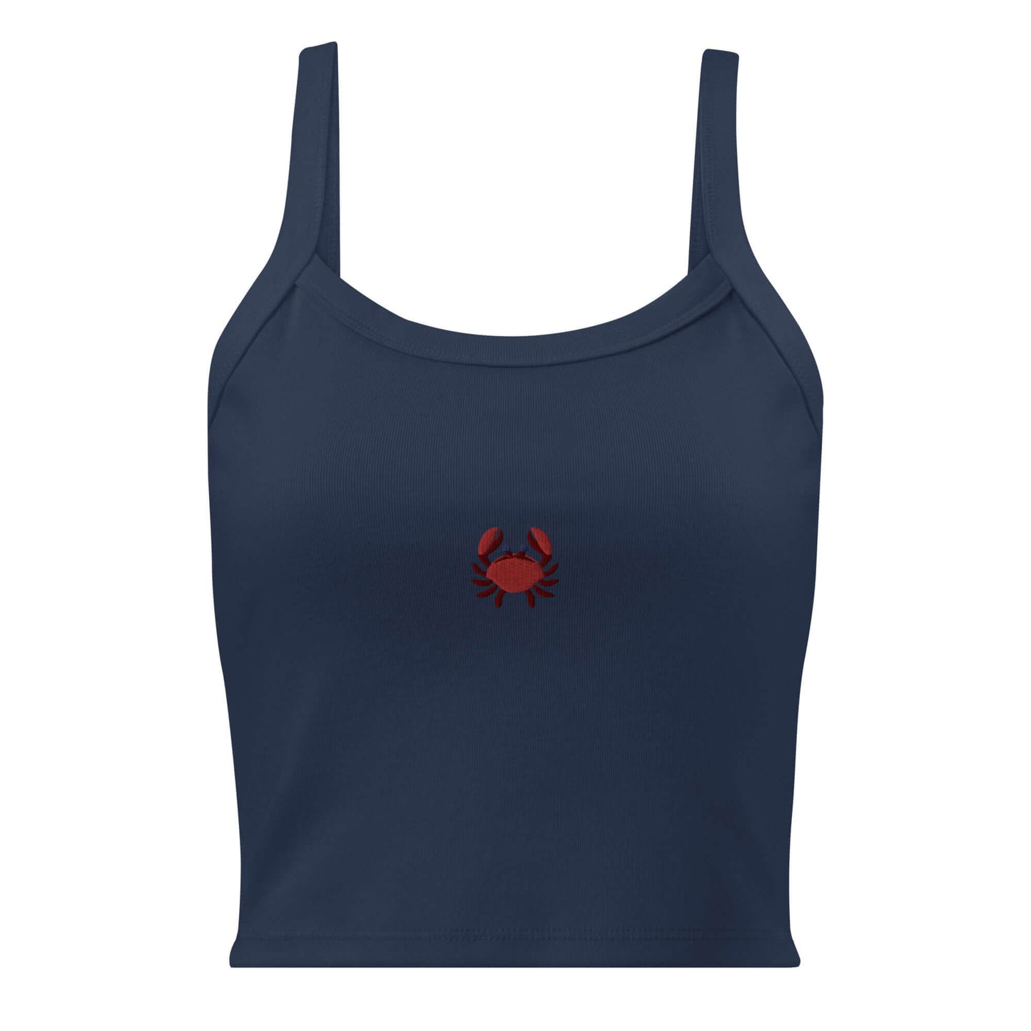 Mr. Crabby Women’s micro-rib tank top - LUDE fashion, streetwear, unique designs, custom apparel, gift ideas, trendy, eco-friendly, statement pieces, graphic tees, sustainable fashion, minimalist, pop culture, creative prints, bold designs, limited edition, casual wear, artistic, lifestyle