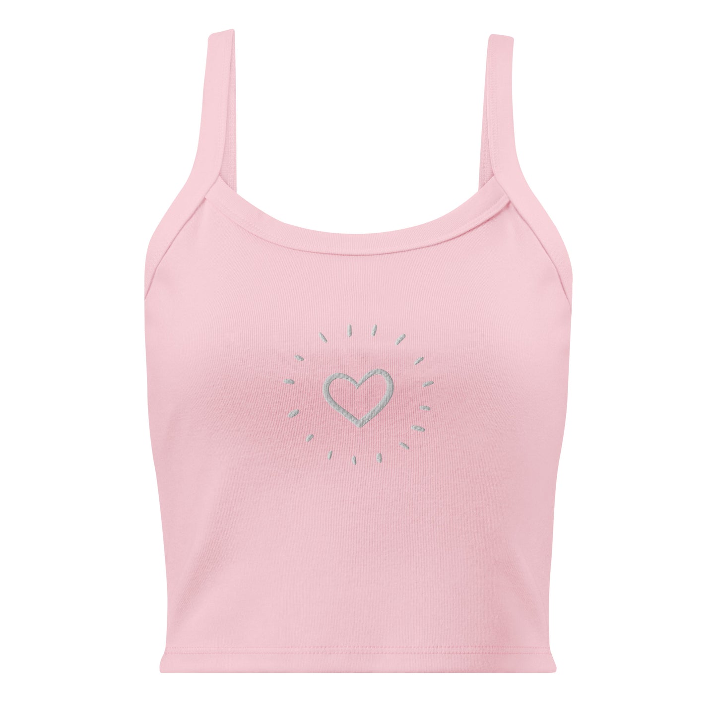 Heartshine Women’s micro-rib tank top - LUDE fashion, streetwear, unique designs, custom apparel, gift ideas, trendy, eco-friendly, statement pieces, graphic tees, sustainable fashion, minimalist, pop culture, creative prints, bold designs, limited edition, casual wear, artistic, lifestyle